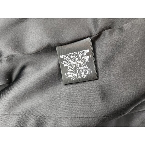 Tahari Gray Black Two Tone Shawl Lapel Zip Rayon Blend Lined Blazer Jacket Sz 6 - Picture 10 of 10